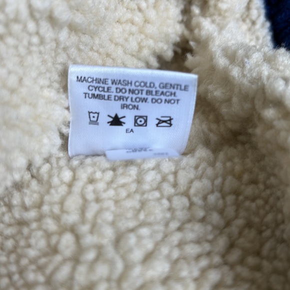 EUC Hanna Andersson Royal Corduroy Sherpa Lined Button Down Jacket - Picture 9 of 9